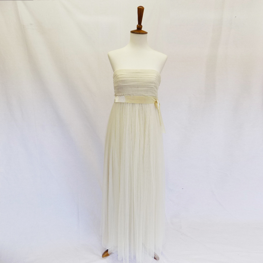 Strapless Formal Chiffon Dress